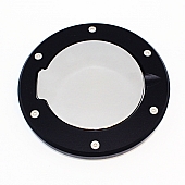 All Sales Fuel Door - Round Aluminum - 6099GKC