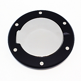 All Sales Fuel Door - Round Aluminum - 6099GKC