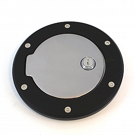All Sales Fuel Door - Round Aluminum - 6099KCL