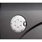 Putco Fuel Door Cover - Chrome Plated Silver ABS Plastic - 404904