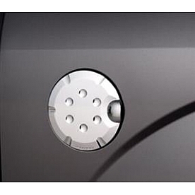 Putco Fuel Door Cover - Chrome Plated Silver ABS Plastic - 404904