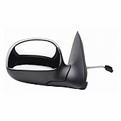 K-Source Exterior Mirror Electric OEM Black With Silver Cover Single - 61127F