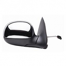 K-Source Exterior Mirror Electric OEM Black With Silver Cover Single - 61127F
