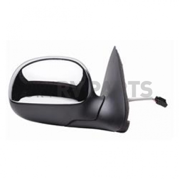 K-Source Exterior Mirror Electric OEM Black With Silver Cover Single - 61127F