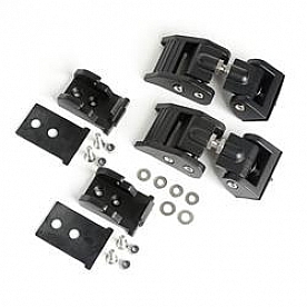 Rugged Ridge Hood Latch Painted Aluminum Black Set Of 2 - 1121018