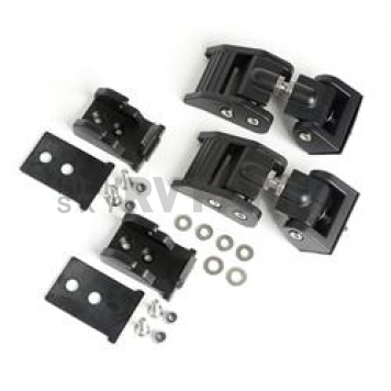 Rugged Ridge Hood Latch Painted Aluminum Black Set Of 2 - 1121018