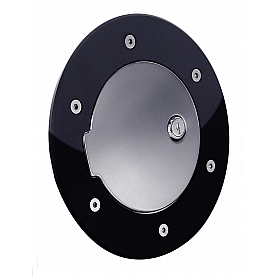 All Sales Fuel Door - Round Aluminum - 6102GKCL