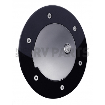 All Sales Fuel Door - Round Aluminum - 6102GKCL