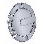 All Sales Fuel Door - Round Aluminum - 6901C