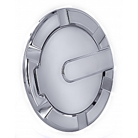 All Sales Fuel Door - Round Aluminum - 6901C
