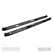 Westin Automotive Nerf Bar - Truck Wheel to Wheel Black Powder Coated Steel Oval - 21533515