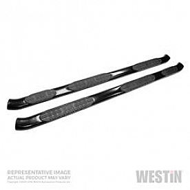 Westin Automotive Nerf Bar - Truck Wheel to Wheel Black Powder Coated Steel Oval - 21533515
