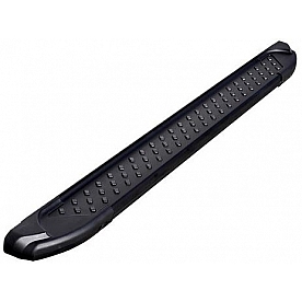 Romik USA Running Board Black Powder Coated Aluminum Stationary - 62111419