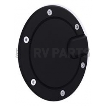 All Sales Fuel Door - Round Aluminum - 6152GK