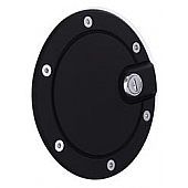 All Sales Fuel Door - Round Aluminum - 6152GKL