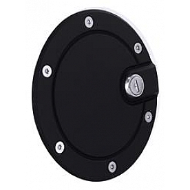 All Sales Fuel Door - Round Aluminum - 6152GKL