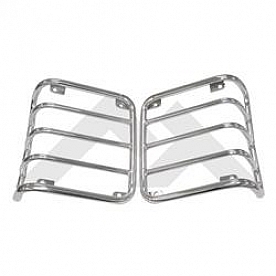 Crown Automotive Tail Light Guard Stainless Steel Traditional Set Of 2 - RT34080