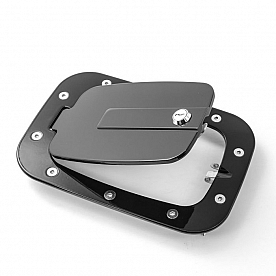 All Sales Fuel Door - Rectangular Aluminum - 6158GKL