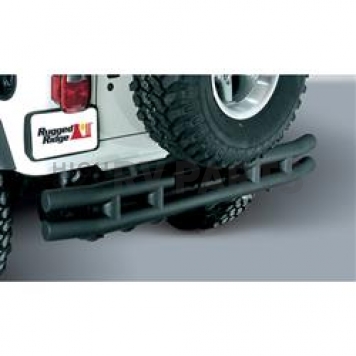 Rugged Ridge Tube Bumper 1-Piece Design Steel Black - 1157103