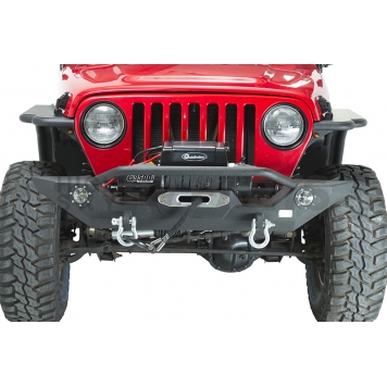 Fishbone Offroad Bumper 1-Piece Steel Black - FB22016-4