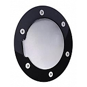 All Sales Fuel Door - Round Aluminum - 6106GKC