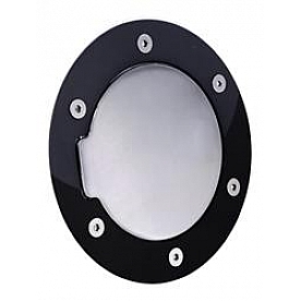 All Sales Fuel Door - Round Aluminum - 6106GKC