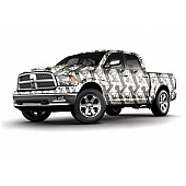 MOSSY OAK Vehicle Wrap Graphics - Full Size Truck/ SUV Mossy Oak Winter - 10002TSWR
