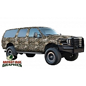 MOSSY OAK Vehicle Wrap Graphics - Extended Length SUV Mossy Oak Winter Brush - 10002XLSWB