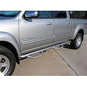 N-Fab Nerf Bar - Truck Wheel to Wheel Black Matte Textured Powder Coated Steel Round - T0489CCTX