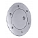 All Sales Fuel Door - Round Aluminum - 6102L