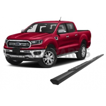 Black Horse Offroad Running Board Aluminum Stationary Black - E1279-10