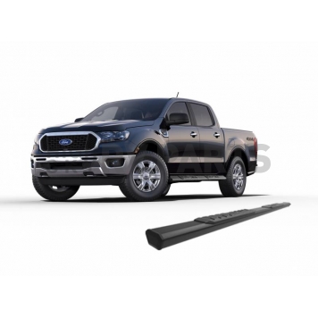 Black Horse Offroad Running Board Aluminum Stationary Black - E1279-11