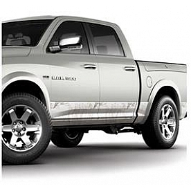 MOSSY OAK Vehicle Wrap Graphics - Rocker Panel Mossy Oak Winter Brush Pattern - 10007SLWB
