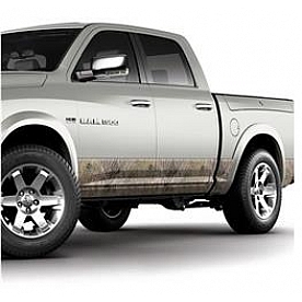 MOSSY OAK Vehicle Wrap Graphics - Rocker Panel Mossy Oak Brush Pattern - 10007SMBR