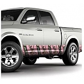 MOSSY OAK Vehicle Wrap Graphics - Rocker Panel Mossy Oak Break-Up Pink Pattern - 10007SMBUP
