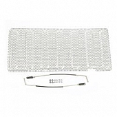 Rugged Ridge Grille Insert - Mesh Rectangular Brushed Stainless Steel - 1140122