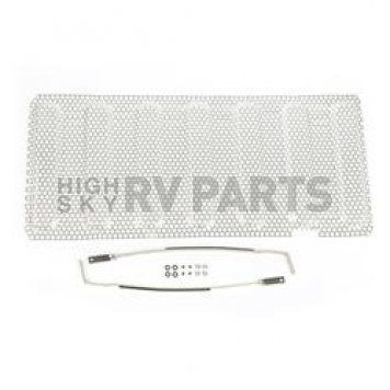 Rugged Ridge Grille Insert - Mesh Rectangular Brushed Stainless Steel - 1140122