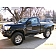 N-Fab Nerf Bar - Truck Wheel to Wheel Black Gloss Powder Coated Steel Round - T0654RC