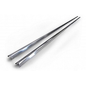 Amp Research Running Board Trim Polished Silver Stainless Steel - 7514901A