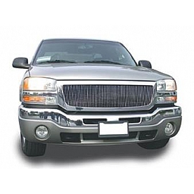 T-Rex Truck Products Grille Insert - Vertical Bar Rectangular Polished Aluminum - 30200