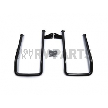 Warn Brush Guard Tubular Powder Coated Black Stainless Steel - 98855