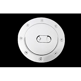 Paramount Automotive Fuel Door Cover - Triple Chrome Plated Silver ABS Plastic - 662007