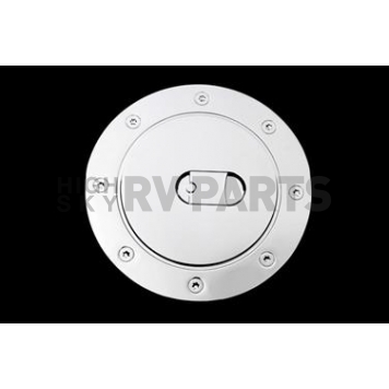 Paramount Automotive Fuel Door Cover - Triple Chrome Plated Silver ABS Plastic - 662007