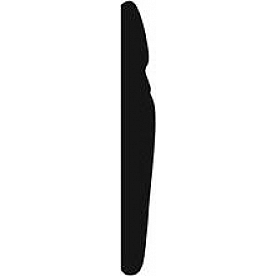 Cowles Products Side Molding - Black And Silver PVC Plastic Chrome Plated - 38280