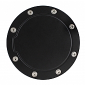 Bully Truck Fuel Door Cover - Powder Coated Black Aluminum - BBS2331