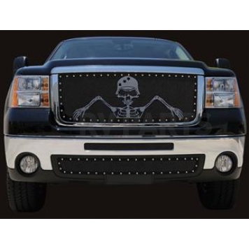 T-Rex Truck Products Grille Insert - Mesh Rectangular Flat Black Steel - 7112066