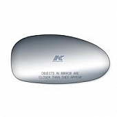 K-Source Exterior Mirror Glass Oval Power/ Manual Single - 90078