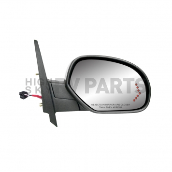 K-Source Exterior Mirror Electric OEM Black Single - 62161G
