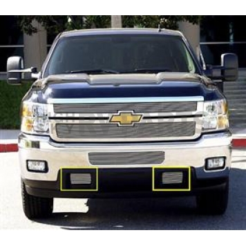 T-Rex Truck Products Tow Hook Grille - Rectangular Powder Coated Aluminum - 25115