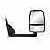 K-Source Exterior Mirror Manual OEM Black Single - 62169G